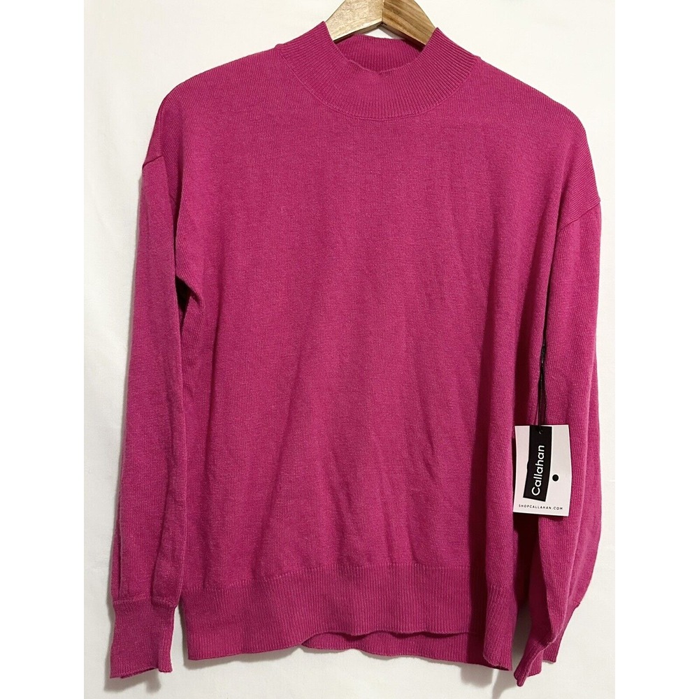 Callahan Revolve Knitwear Sweater Women's Size Small Mock Neck Wool Angora Blend
